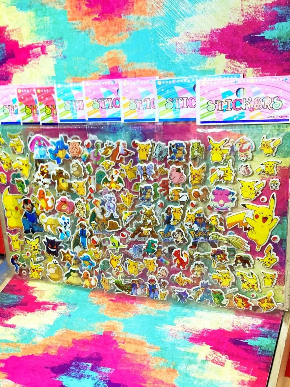 CLASSIC RETRO y2k POKEMON PUFFY FOAM STICKER COLLECTION LOT
